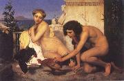 Jean Leon Gerome The Cock Fight USA oil painting artist